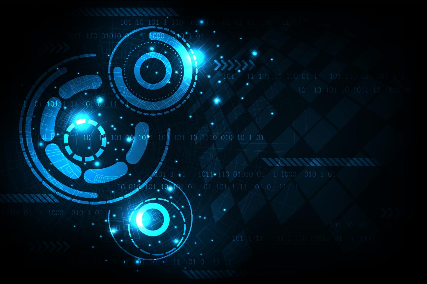 Vector background in the concept of technology. 598427 Vector Art at ...