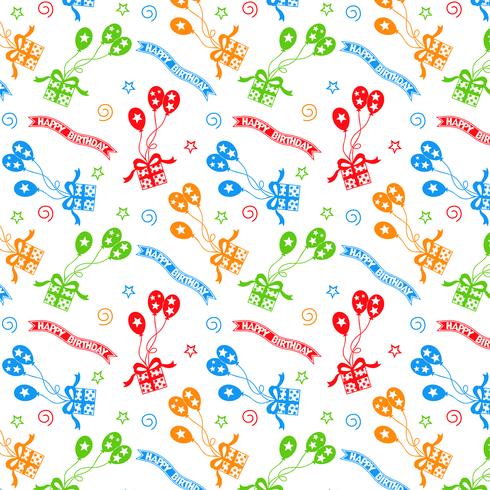 Happy birthday pattern Background