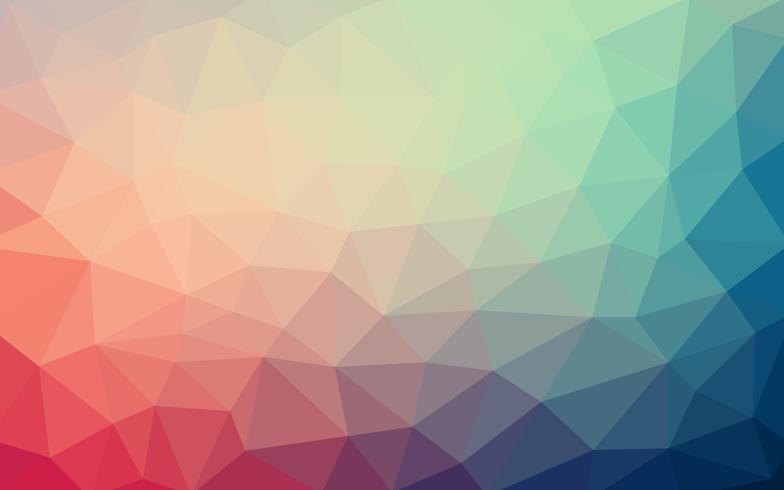 Light Blue Red Vector Low Poly Crystal Background Polygon Desig