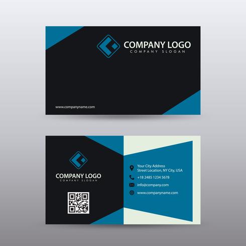 Modern Creative And Clean Business Card Template With Blue