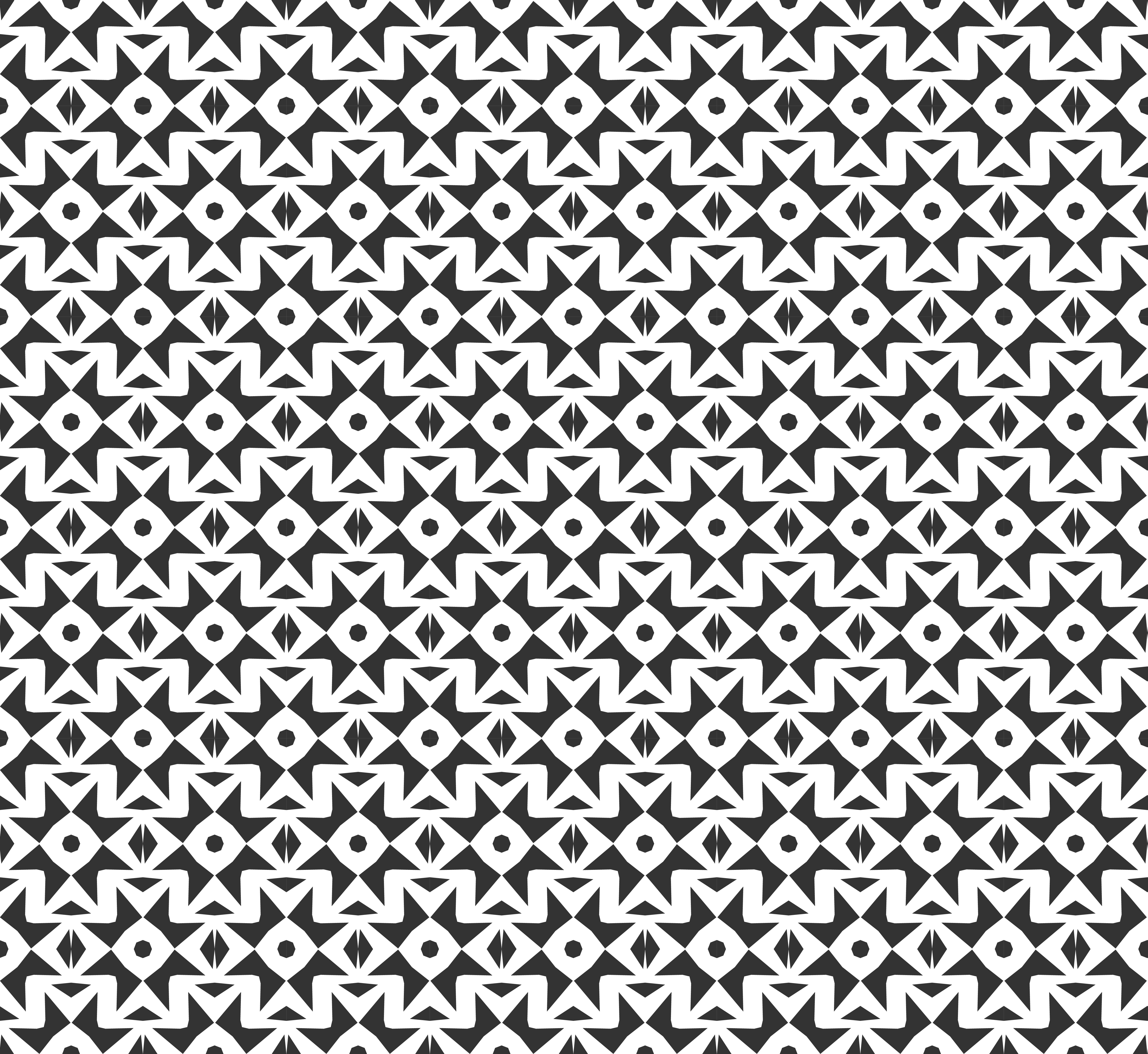 Abstract star geometric Seamless pattern . Repeating geometric Black
