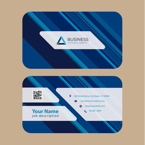 Blue Business Card vector