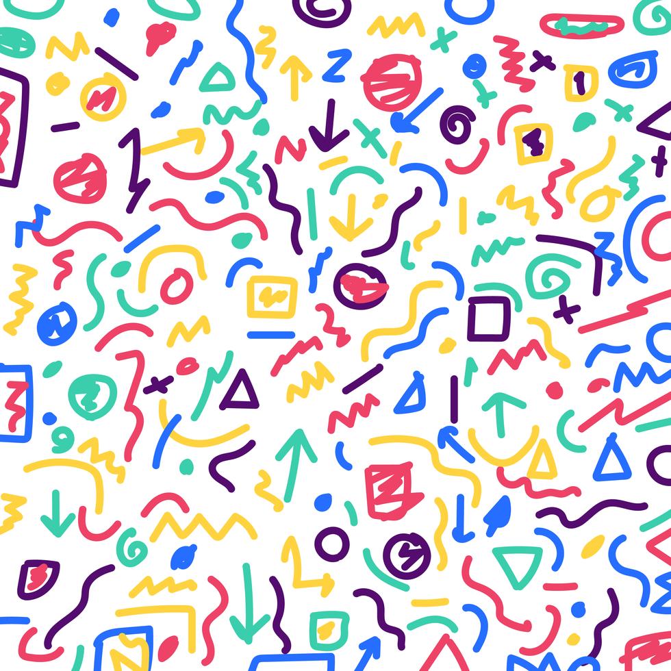 hand drawn geometric patterns
