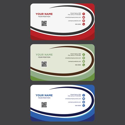 Colorful Business Card Collection vector