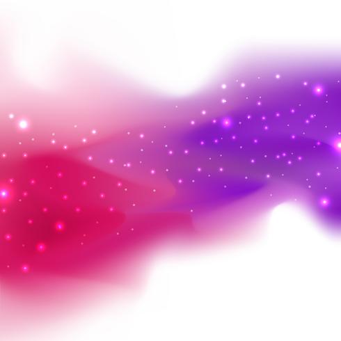 Abstract realistic pink and purple powder paint with shine glitter glow on white background. vector