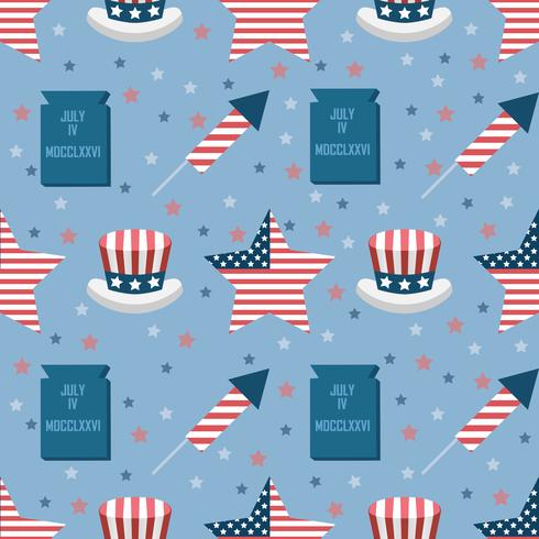 USA seamless pattern vector