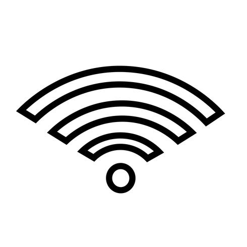 Vector icono de WiFi