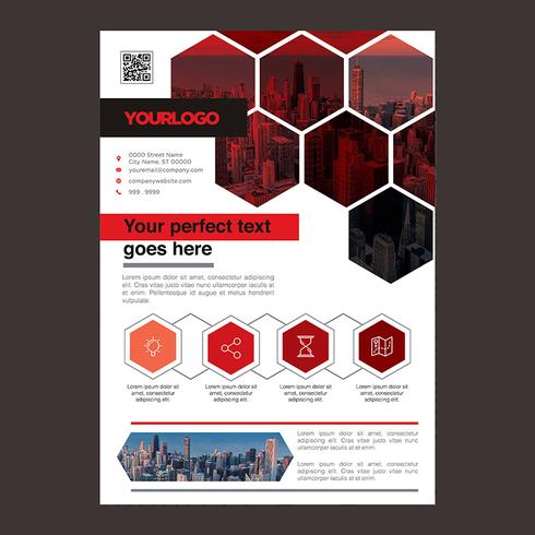 Red Business Brochure Design vector