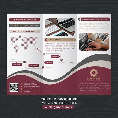 Trifold Business Fold Brochure vector