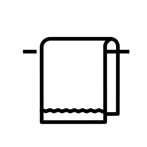 Icono de toalla vector