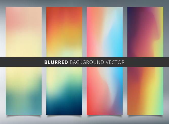Set Of Abstract Colorful Blurred Vector Backgrounds Download