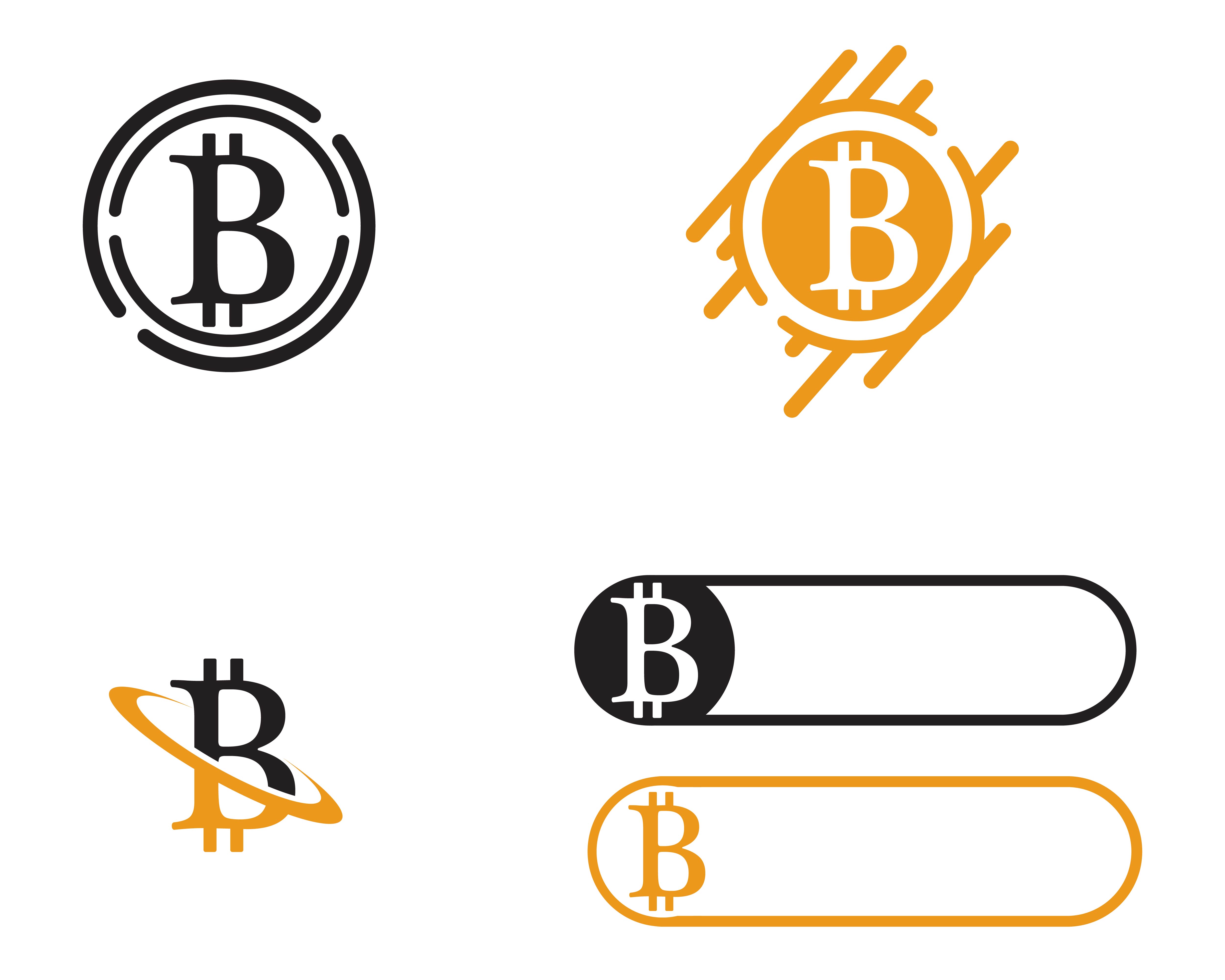 Bitcoin logo vector template - Download Free Vectors ...