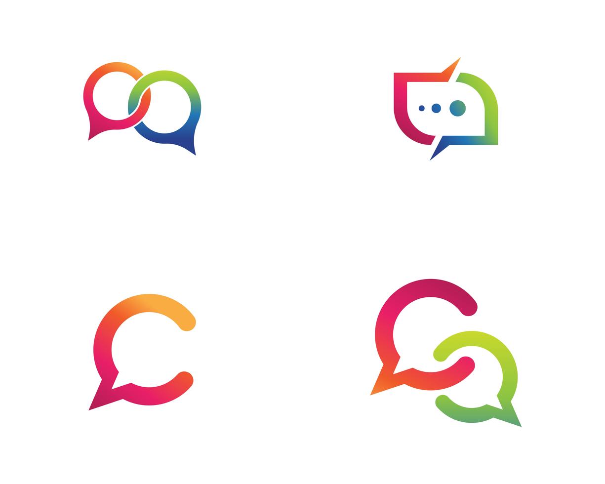Speech bubble icon Logo template vector illustration vector 599557