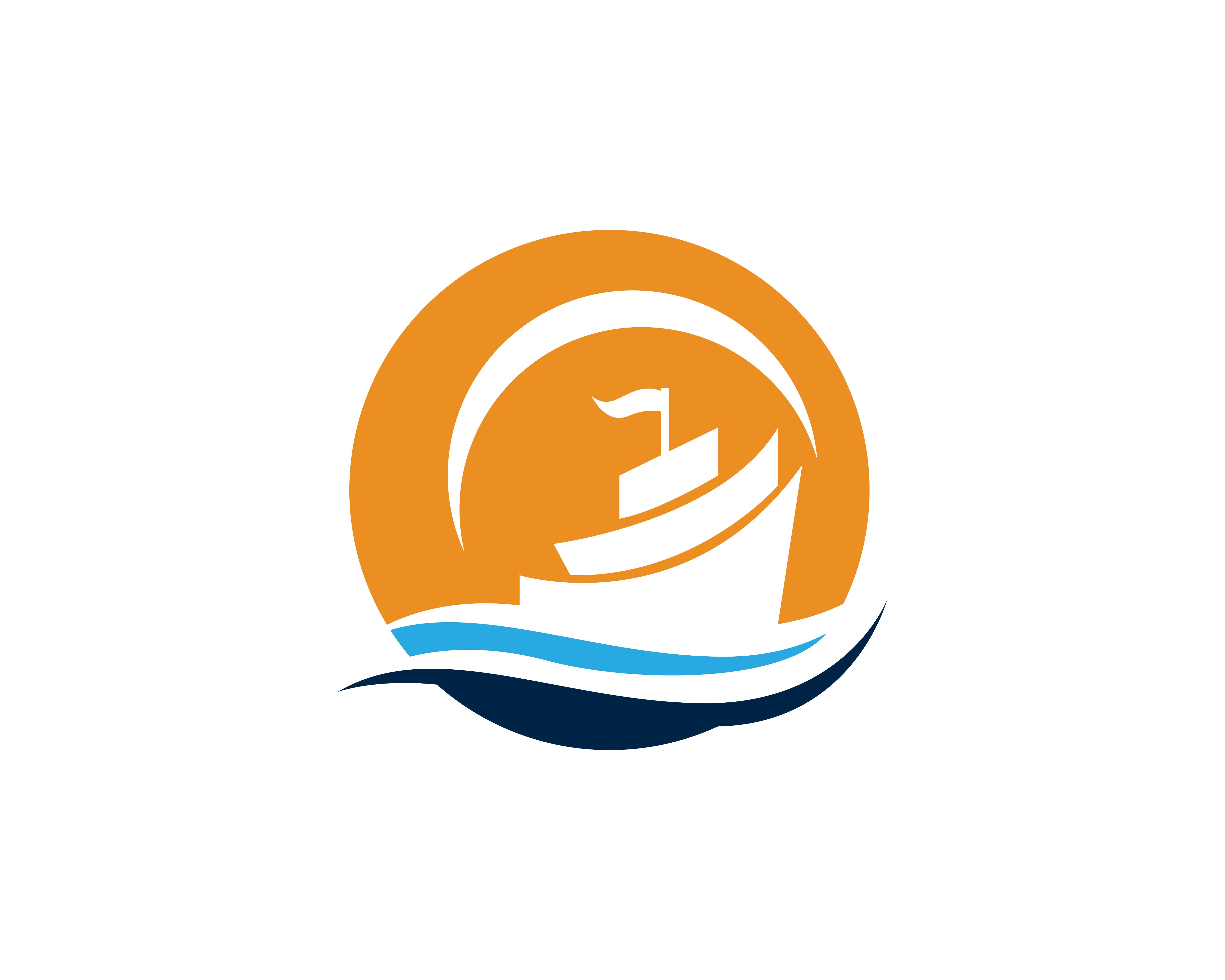 Ocean cruise liner ship silhouette simple linear logo vector 599582 ... Simple Ship Silhouette
