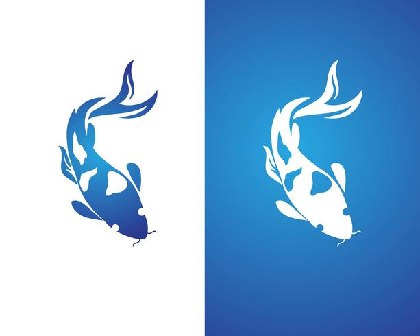 Download carp koi design on white background. Animal. Fish Icon. Underwater. Easy editable layered ...