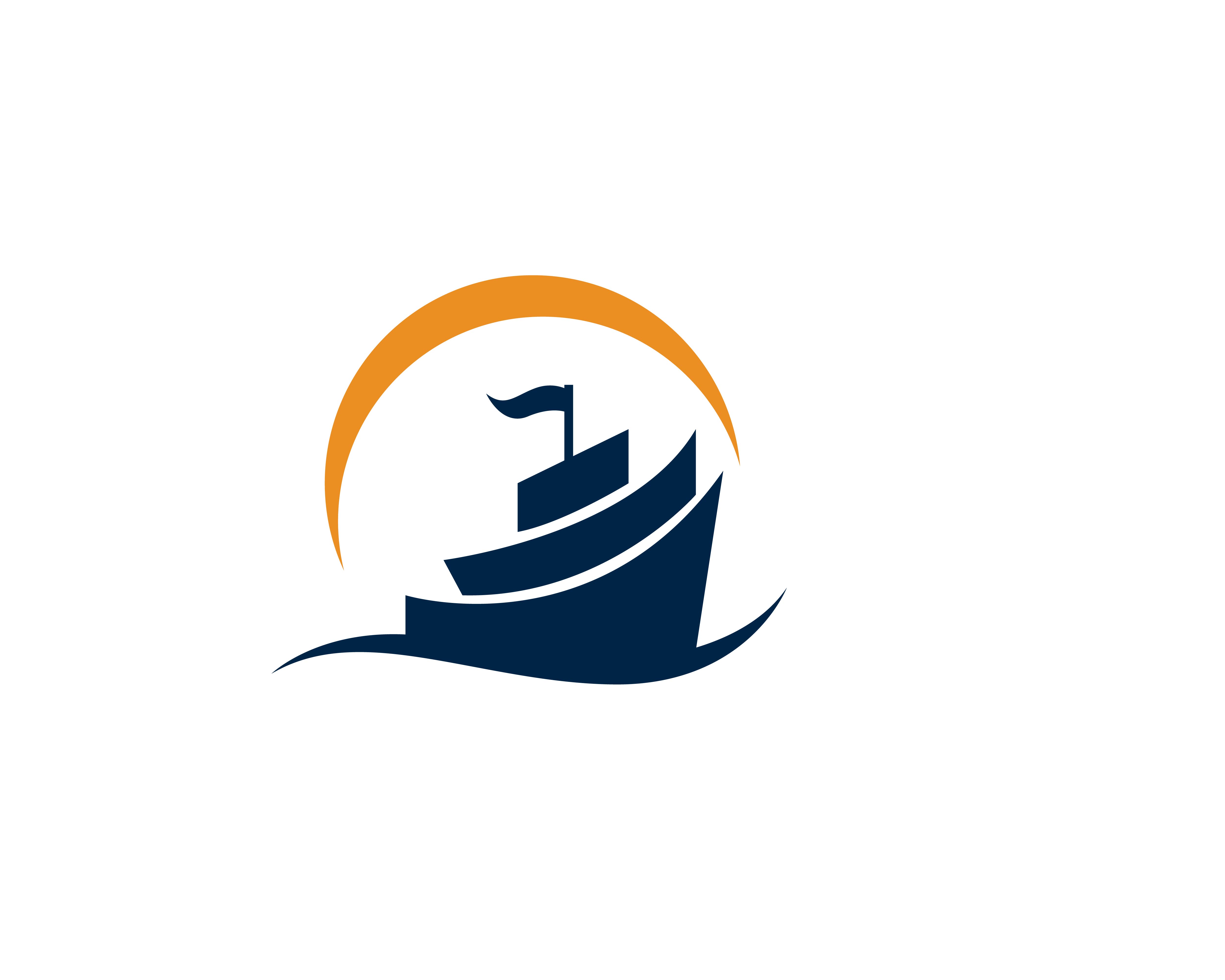 Plan ship and truck combine logo plan ship logo design vector - medjes