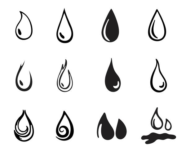 Wassertropfen Schwarz N Farbe Logos Download Kostenlos Vector