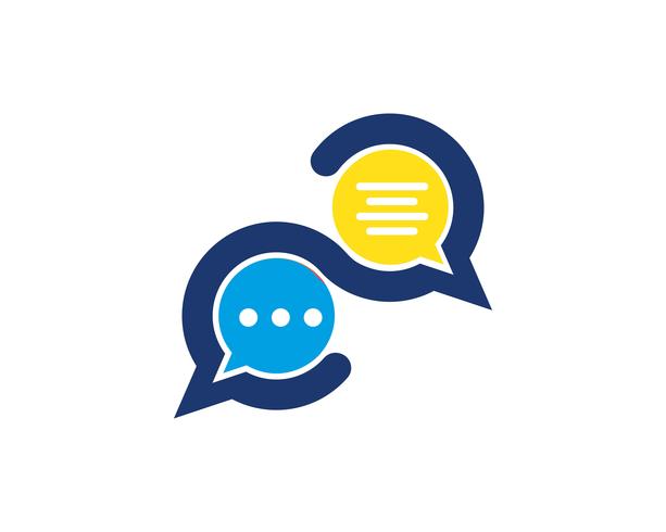 Speech bubble icon Logo template vector illustration vector 599937 ...