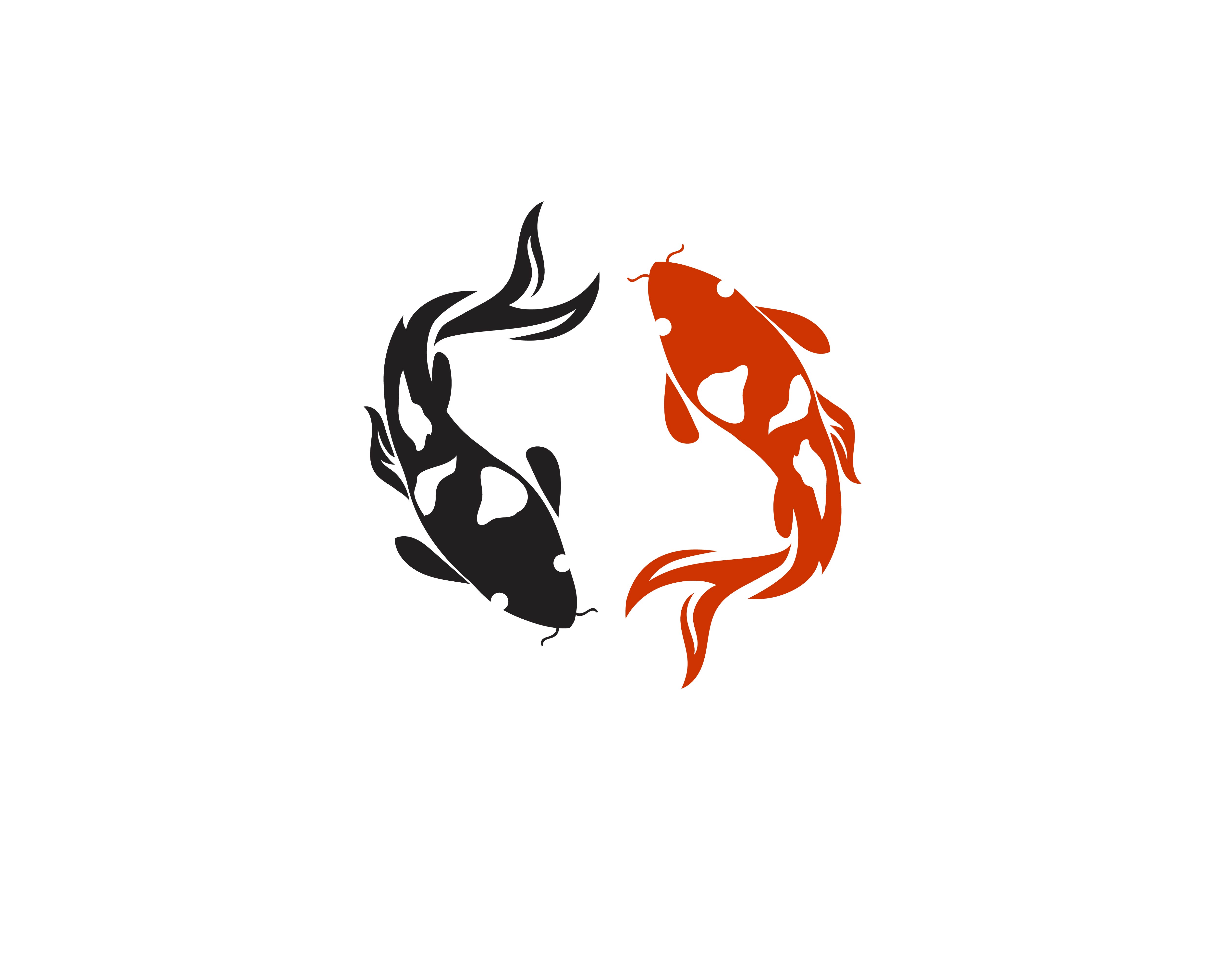 Download carp koi design on white background. Animal. Fish Icon. Underwater. Easy editable layered 600129 ...