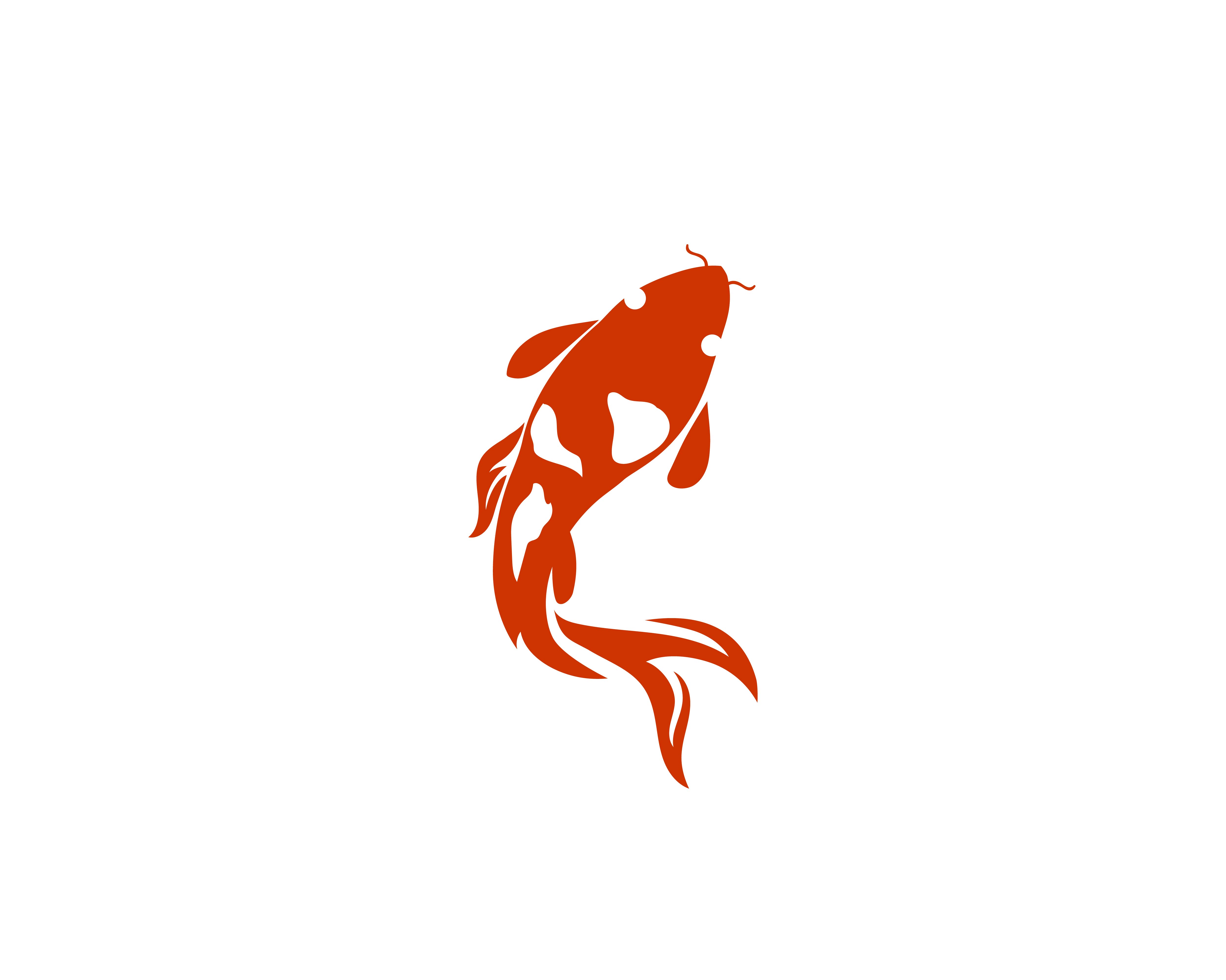 Download carp koi design on white background. Animal. Fish Icon ...