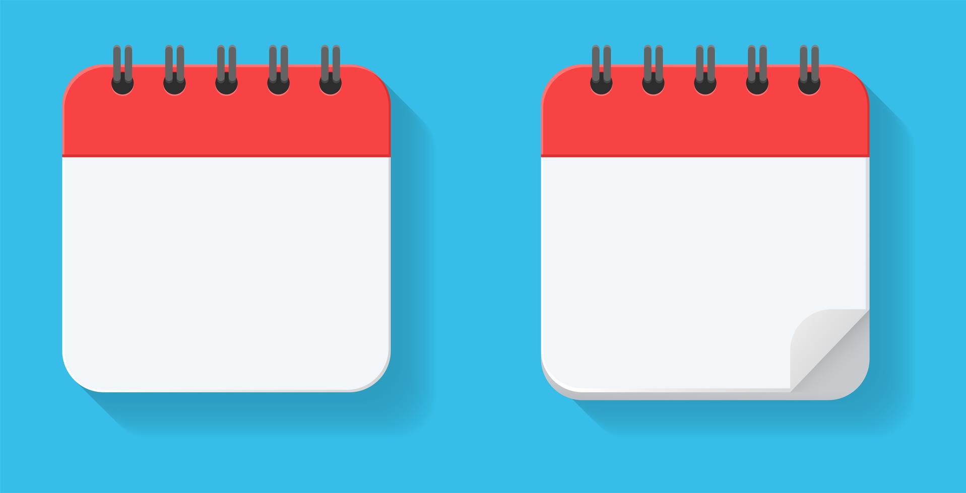 Empty replica of the calendar. For meeting appointments and important