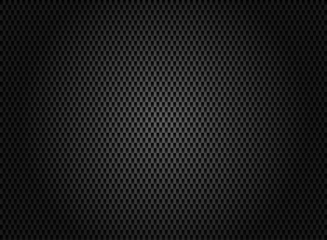 Abstract carbon fiber texture on dark background. vector