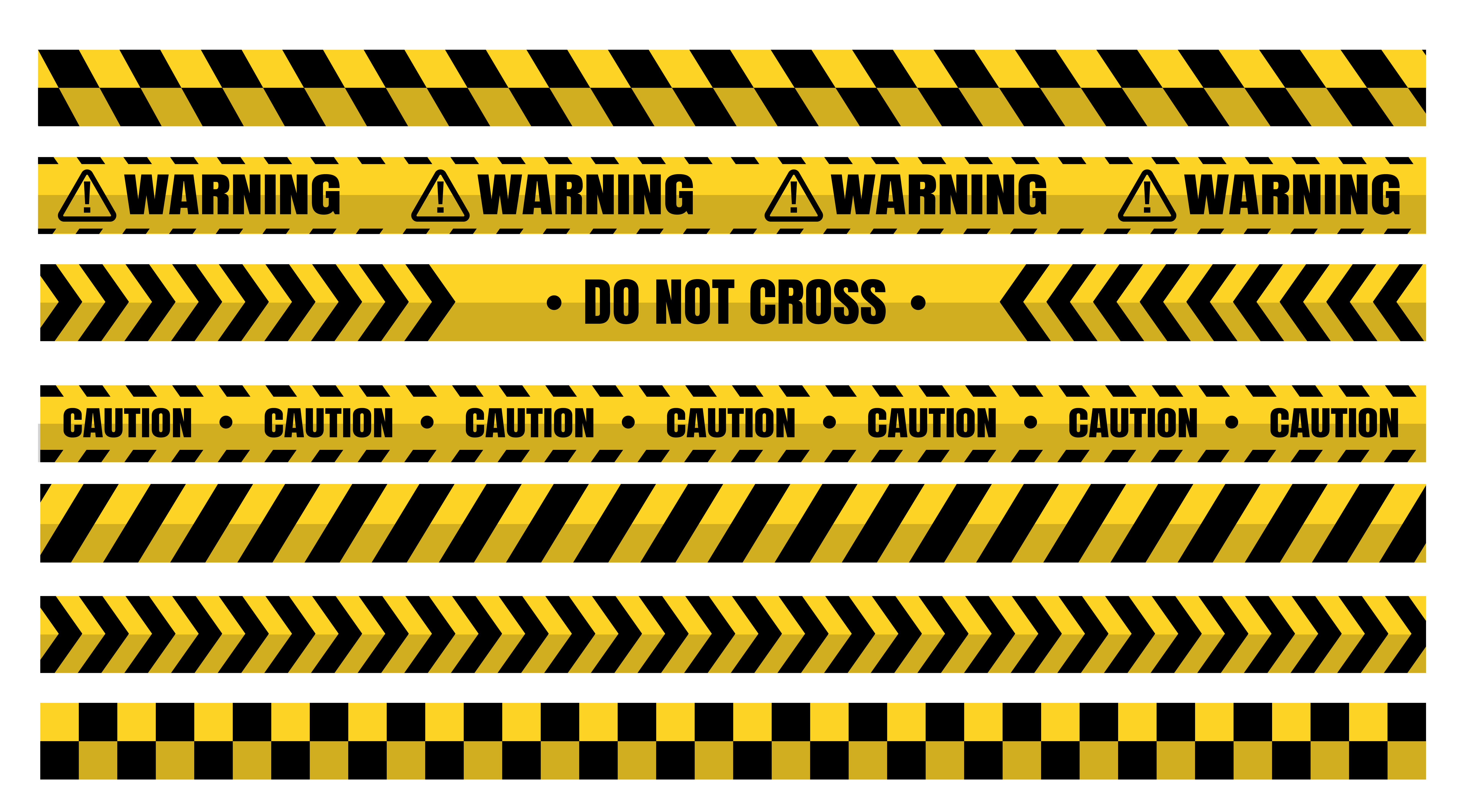 Hazardous warning tape sets must be careful for construction and crime
