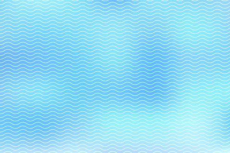 Ondas abstractas líneas blancas sobre fondo azul vector