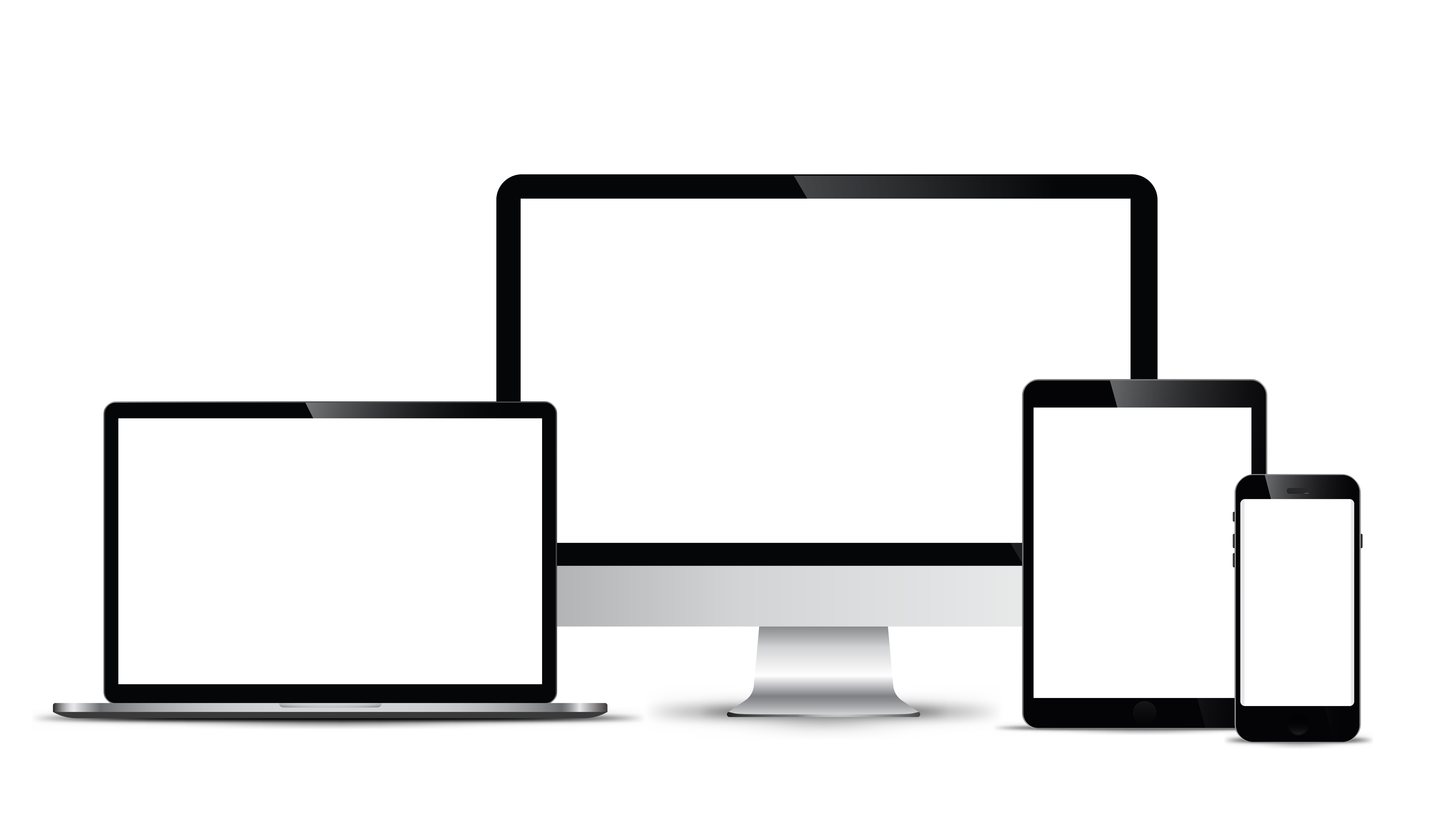 Smartphones, tablets, computers and notebooks set 600502 Vector Art at