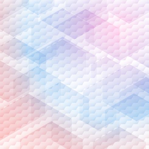 Abstract colorful hexagons pattern on white background. vector