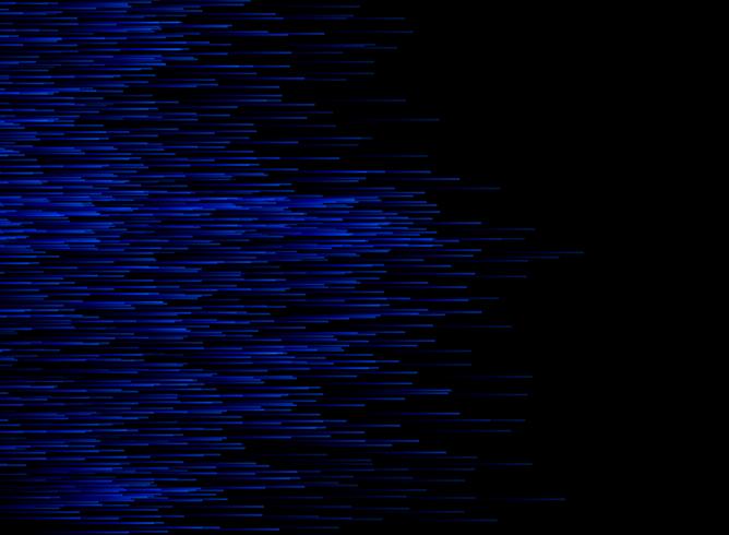 Abstract technology data conection speed blue lines on dark background. vector