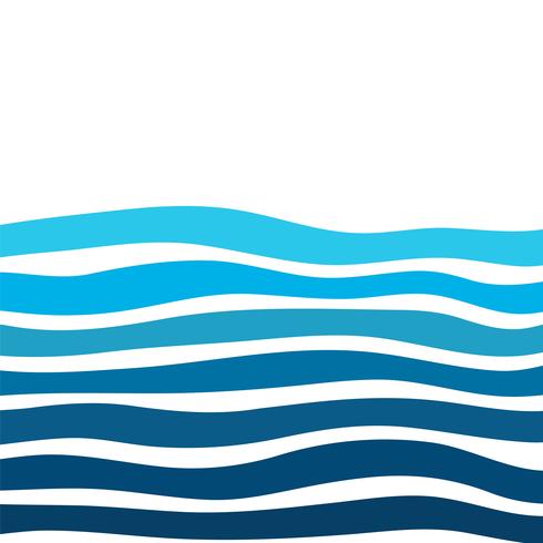 Curved line background with beautiful water waves that look modern. vector