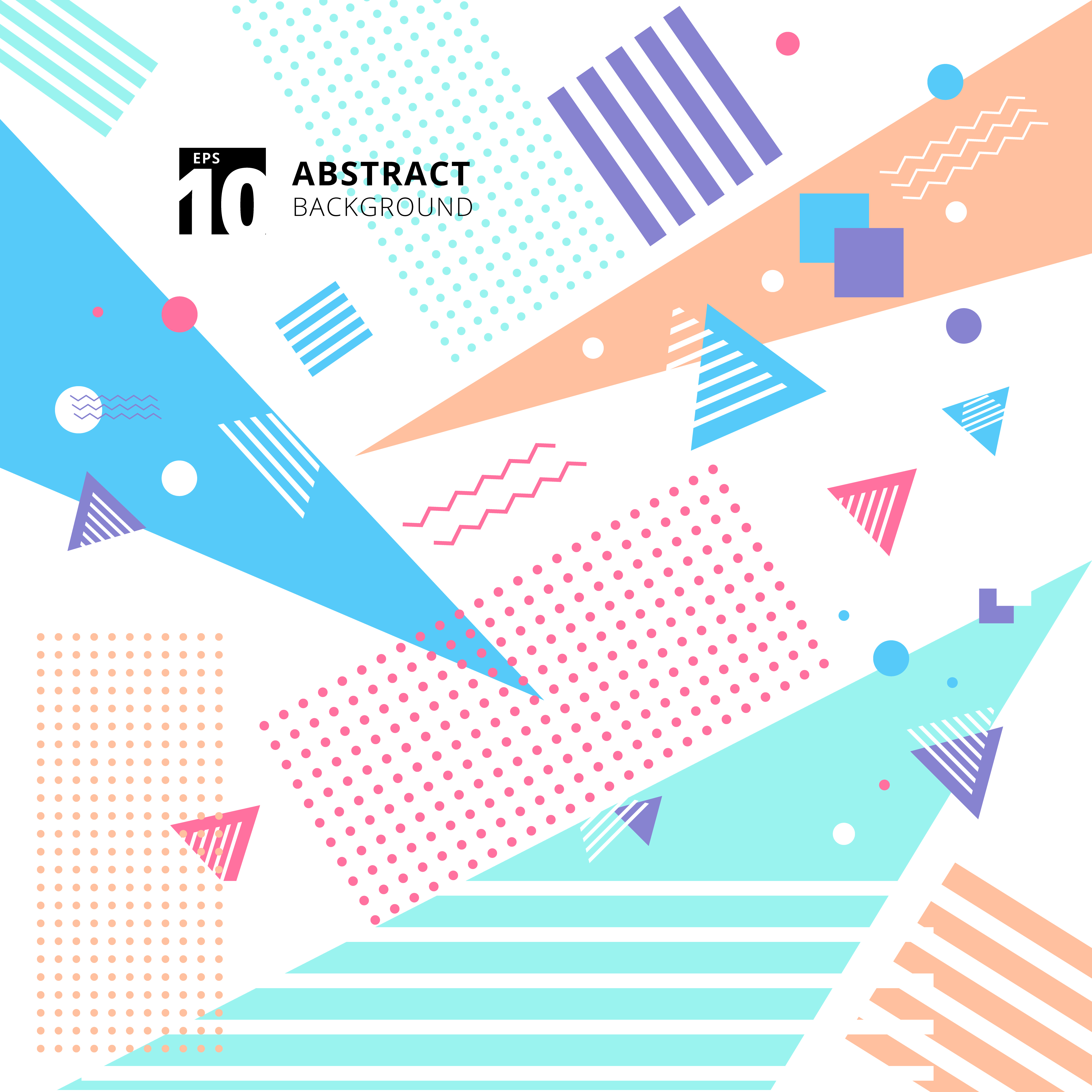 Abstract colorful geometric pattern style background. 600638 Vector Art