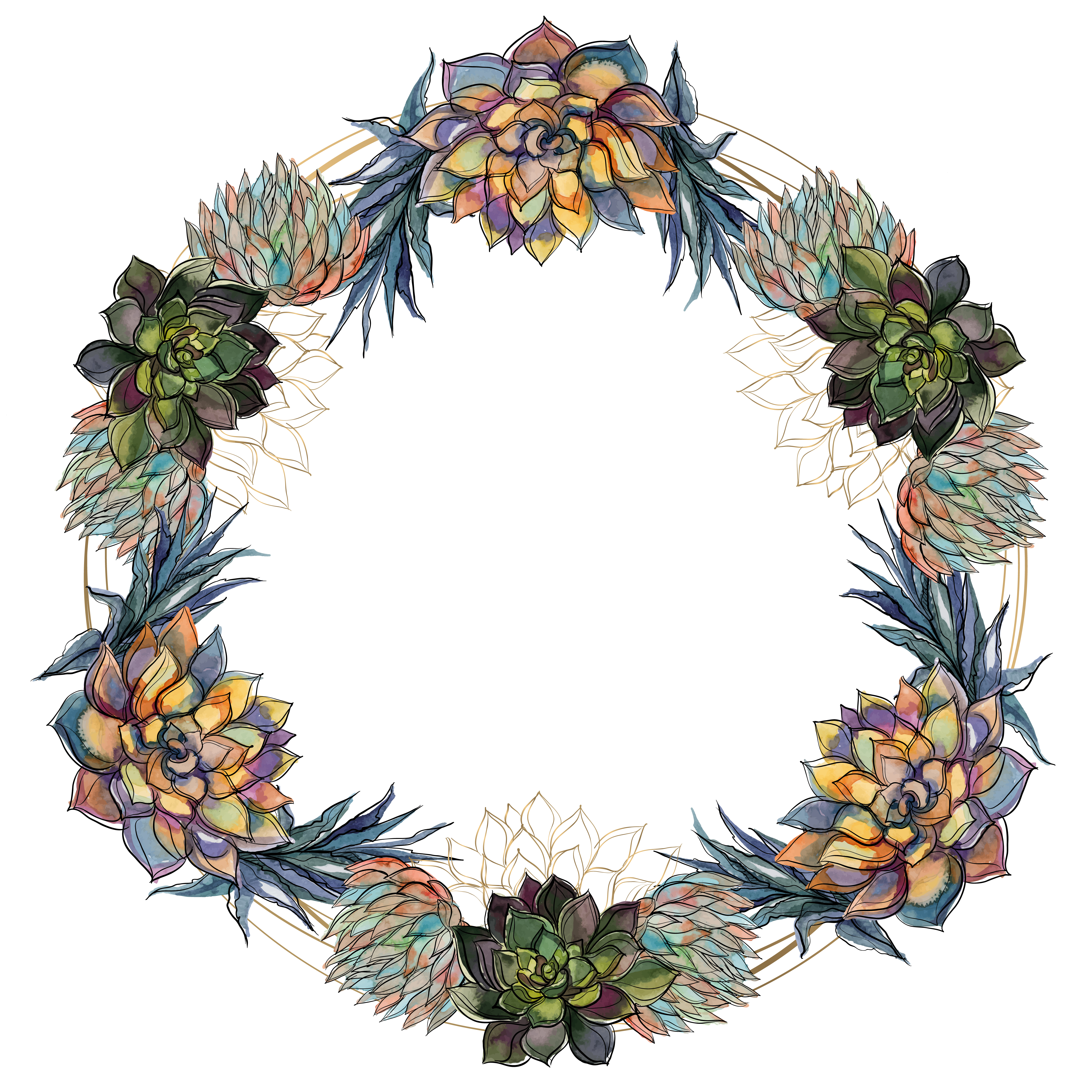 Free Free 64 Vector Flower Wreath Svg SVG PNG EPS DXF File