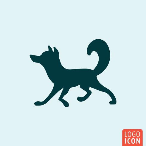 Fox icon minimal design vector