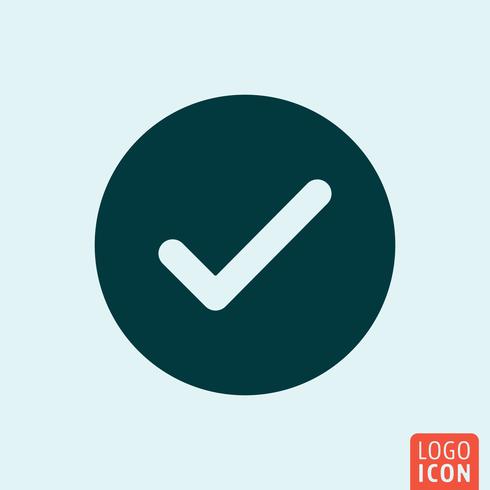 Icono de voto diseño minimalista vector