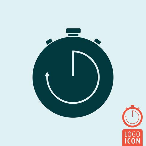 Timer icon isolated vector