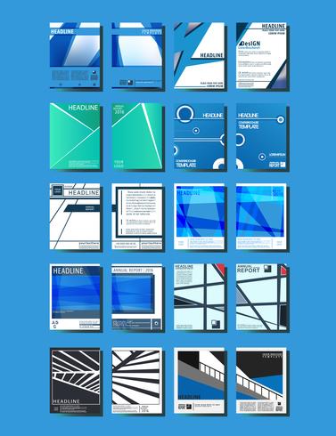Cover brochures template vector