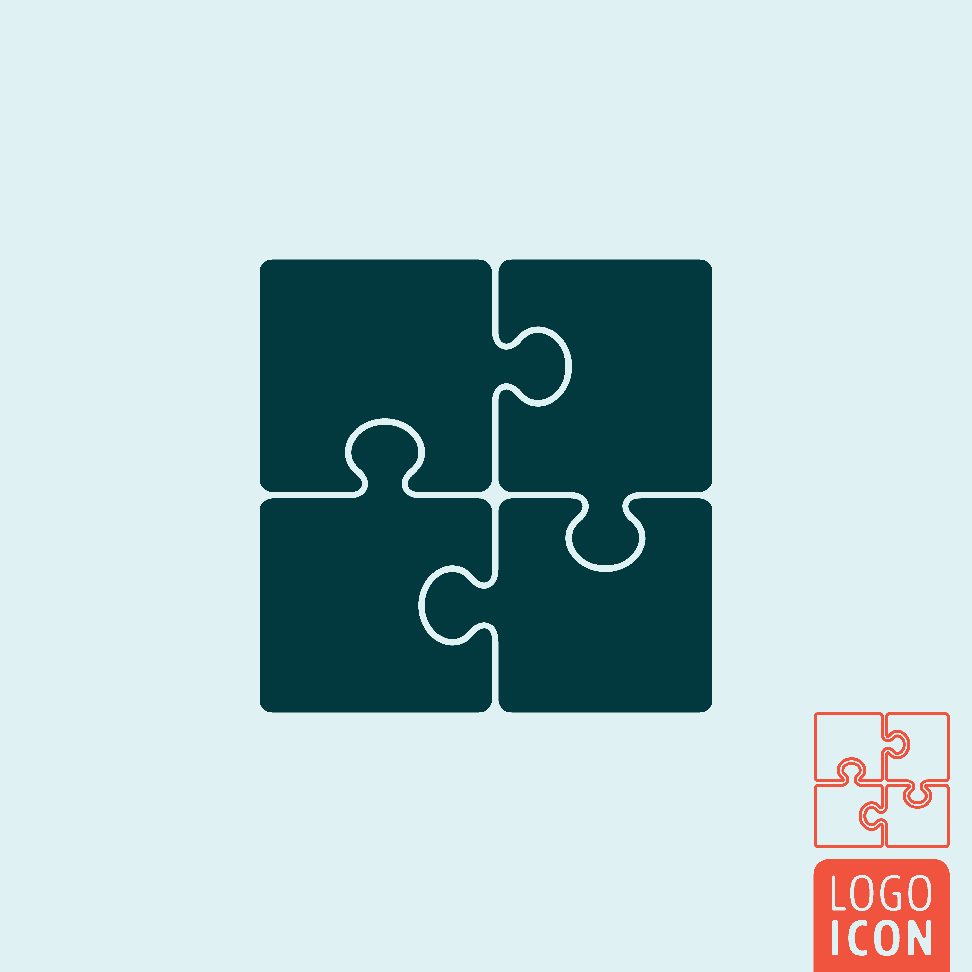 Puzzle icon isolated 601435 Vector Art at Vecteezy