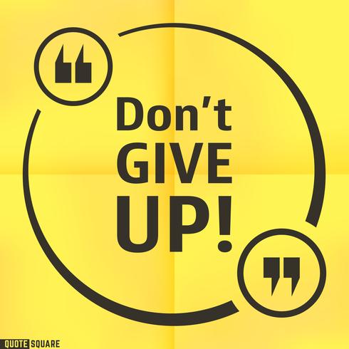 Quote square template vector