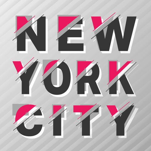 New York vintage poster vector