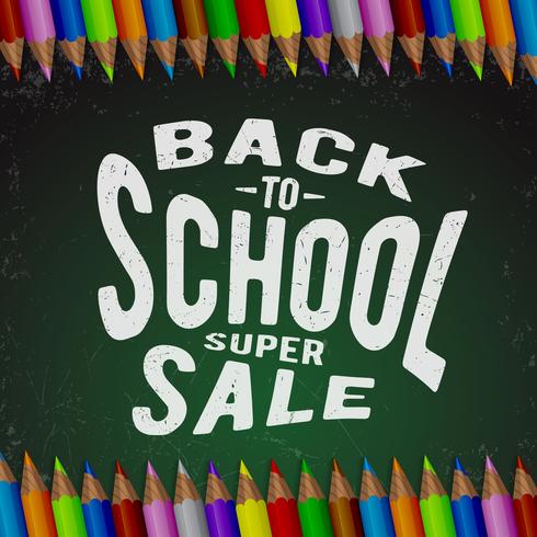 Back to school background vector
