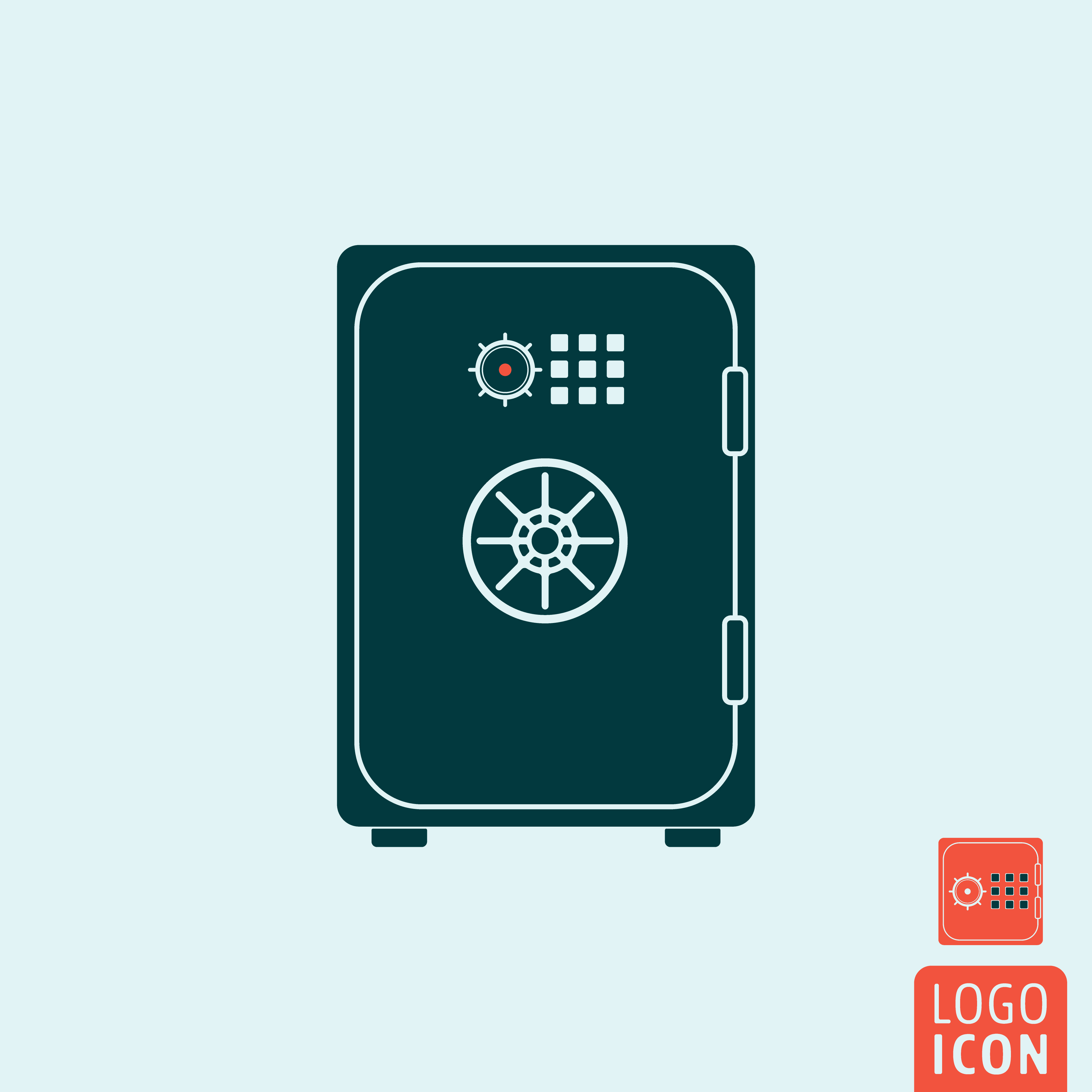 Safe icon minimal design 601516 Vector Art at Vecteezy