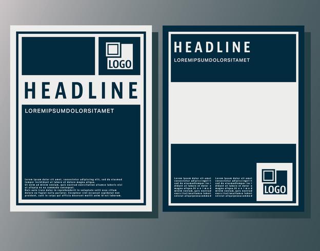 Cover brochures template vector