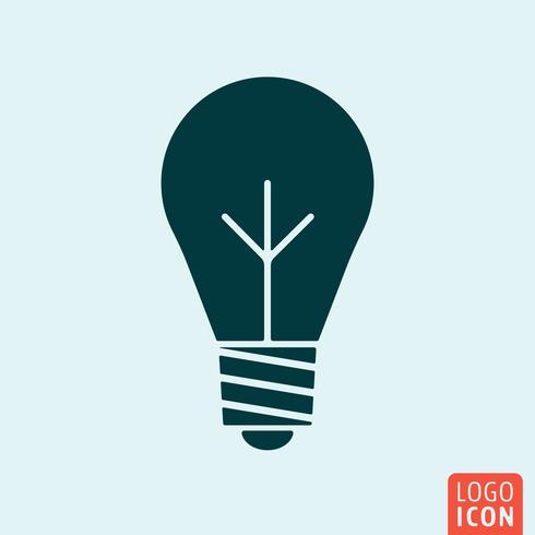 Bulb lamp icon vector