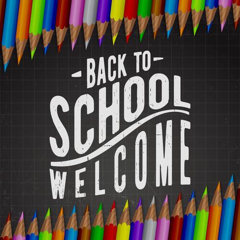 Back to school background vector