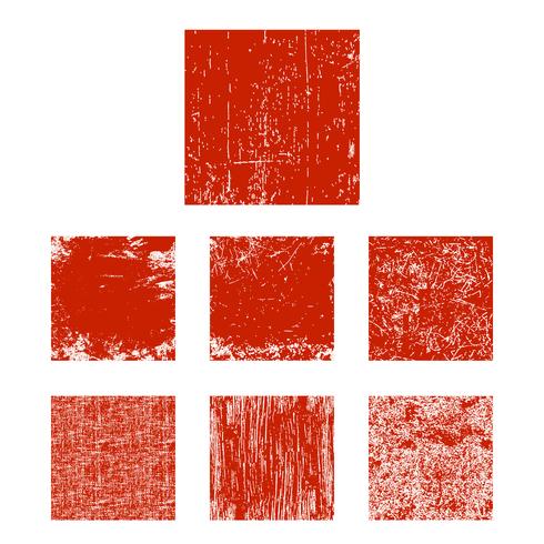 Grunge square set vector