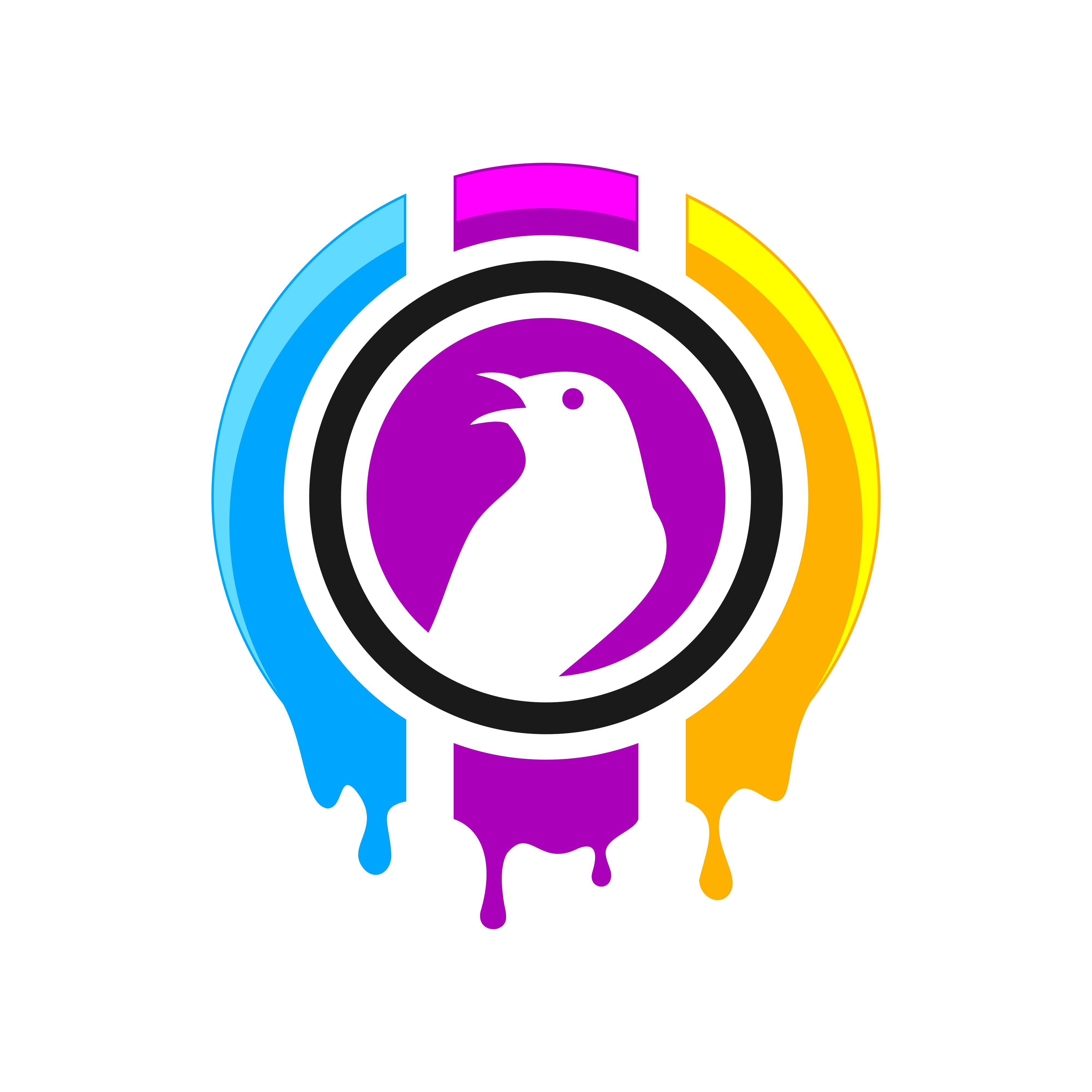 Digital print logo design 601639 Vector Art at Vecteezy