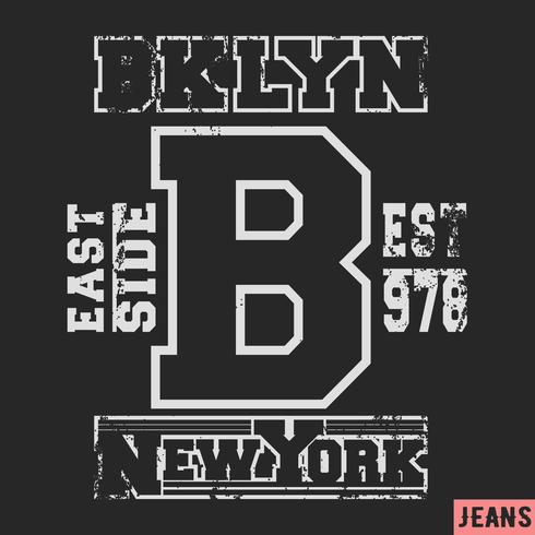 Brooklyn vintage stamp vector