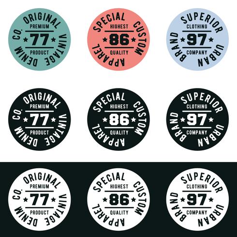 Vintage circle stamp 601675 Vector Art at Vecteezy